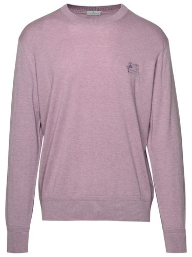 Etro Lilac Cotton Blend Sweater - Etro - Modalova
