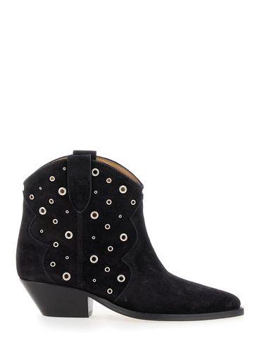 Dewina Western Ankle Boots With Studs In Suede Woman - Isabel Marant - Modalova