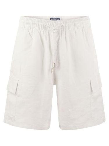 Linen Cargo Bermuda Shorts - Vilebrequin - Modalova