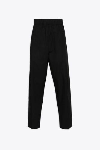 Pants Man Black poplin cotton baggy pant - Baggy pant - Laneus - Modalova