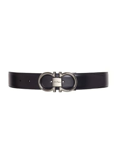 Ferragamo Black Calfskin Belt - Ferragamo - Modalova