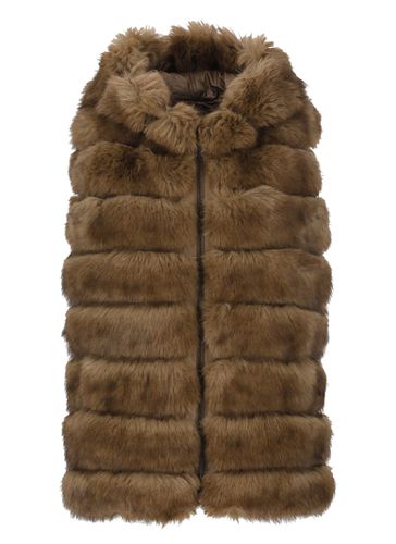 Synthetic Fur Reversible Coat - Betta Corradi - Modalova