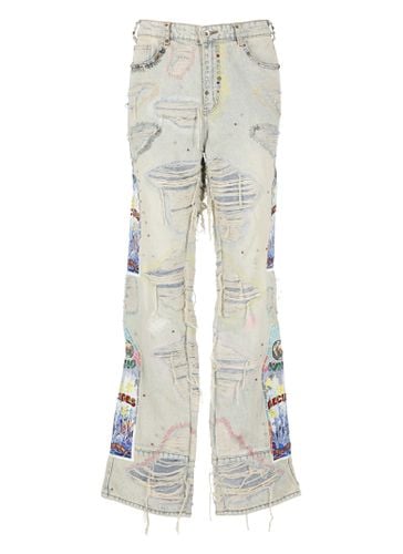 Multicolor Stud Distressed Jeans - Who Decides War - Modalova