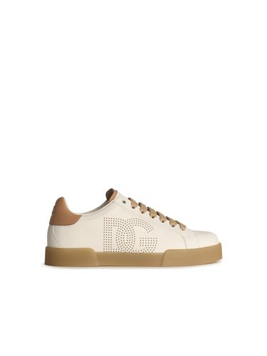 Leather Sneakers - Dolce & Gabbana - Modalova