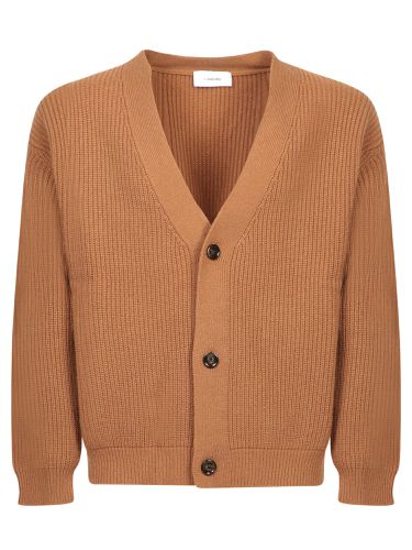 Burnt Wool And Cashmere Cardigan - Lardini - Modalova