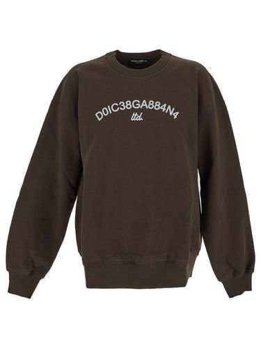 Logo Printed Crewneck Sweatshirt - Dolce & Gabbana - Modalova