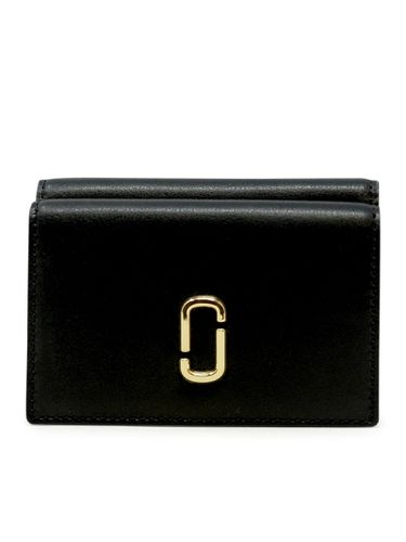 Black Leather The Medium Trifold Wallet - Marc Jacobs - Modalova