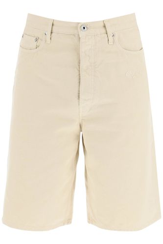 Off-White Beige Utility Shorts - Off-White - Modalova