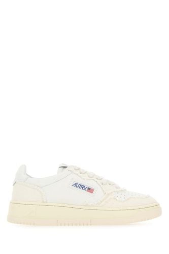 Two-tone Leather And Fabric Medalist Sneakers - Autry - Modalova