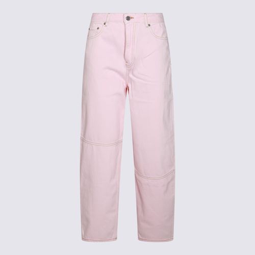 Ganni Pink Cotton Denim Jeans - Ganni - Modalova