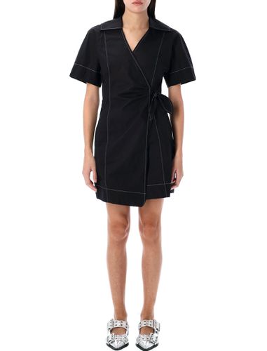 Ganni Wrap Mini Dress - Ganni - Modalova