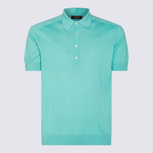 Moorer Blue Cotton Polo Shirt - Moorer - Modalova