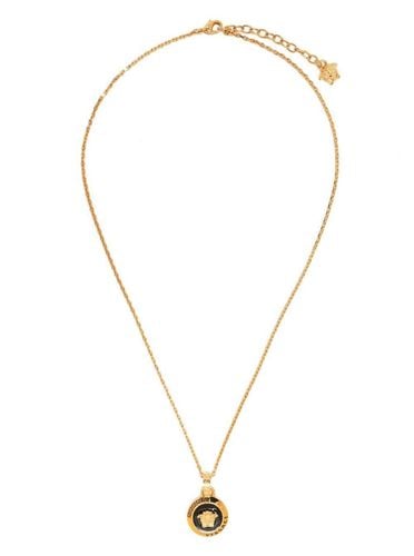 Gold-colored Necklace With Medusa Pendant In Metal Man - Versace - Modalova