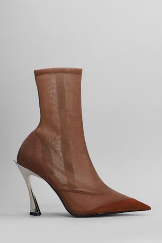 High Heels Ankle Boots In Leather Color Nylon - Mugler - Modalova