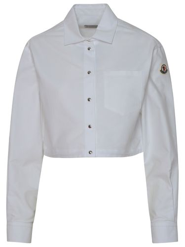 Moncler White Cotton Shirt - Moncler - Modalova