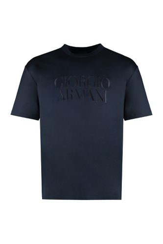 Cotton Crew-neck T-shirt - Giorgio Armani - Modalova
