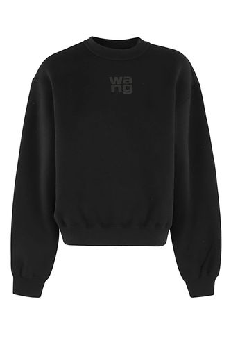 Essential Terry Crew Sweatshirt W Puff Paint Logo - T by Alexander Wang - Modalova