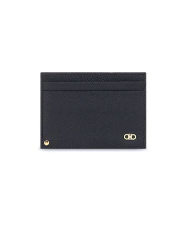 Calf Leather Gancini Card Holder - Ferragamo - Modalova