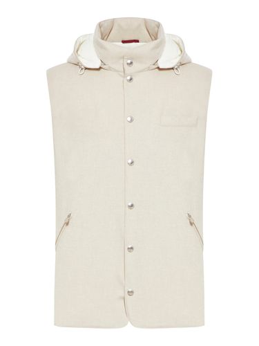 Padded Vest With Hood - Brunello Cucinelli - Modalova