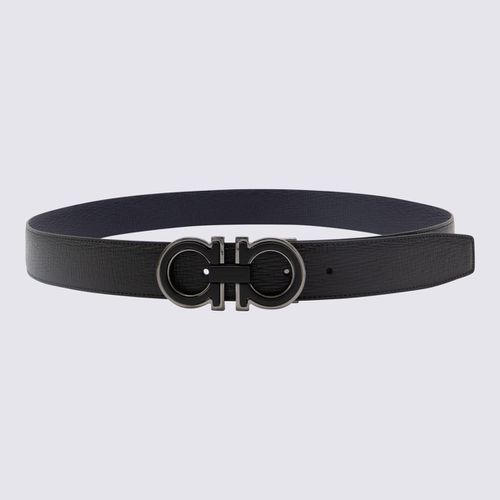 Ferragamo Black Leather Belt - Ferragamo - Modalova