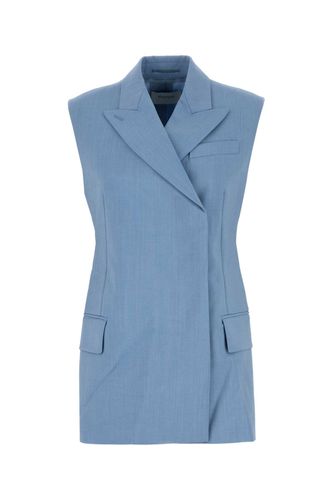 Light Blue Wool Blend Ilex Vest - SportMax - Modalova