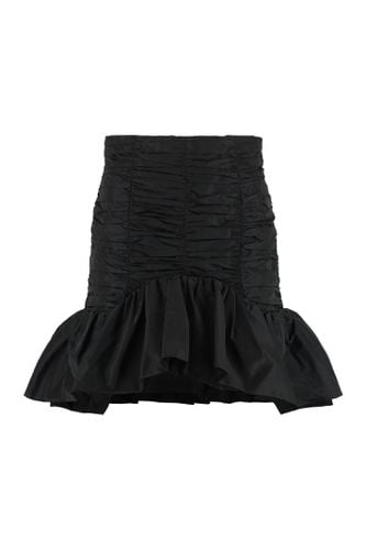 Gathered Techno Satin Mini Skirt - Patou - Modalova