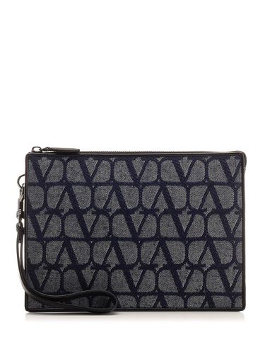 All-over Monogram Zipped Pouch - Valentino Garavani - Modalova