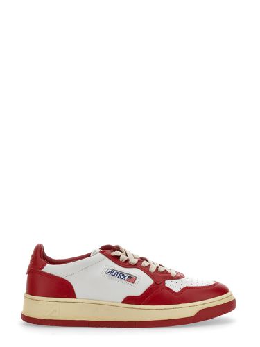 Autry 01 Sneakers In Red Leather - Autry - Modalova