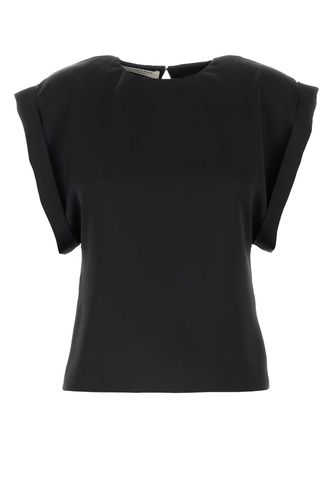 Black Satin Top - Philosophy di Lorenzo Serafini - Modalova