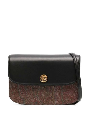 Black arnica Crossbody Bag With paisley Motif In Cotton Blend Woman - Etro - Modalova