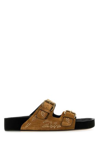 Caramel Suede Lennyo Slippers - Isabel Marant - Modalova