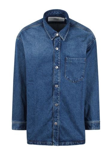 Paris Ami De Coeur Monogram Embossed Denim Shirt - Ami Alexandre Mattiussi - Modalova