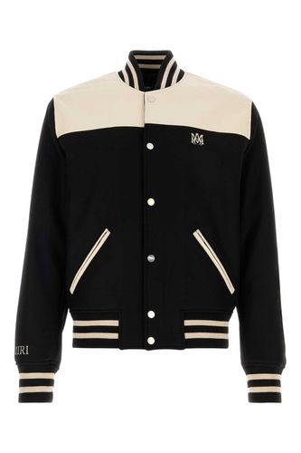 Two-tone Wool Blend Bomber Jacket - AMIRI - Modalova