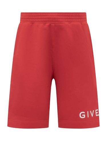 Bermuda Shorts With Printed Logo - Givenchy - Modalova