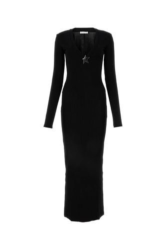 AREA Black Stretch Viscose Dress - AREA - Modalova