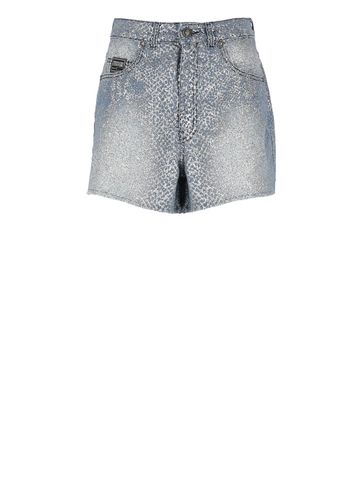 Glitter Animalier Shorts - Versace Jeans Couture - Modalova