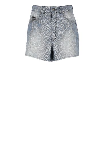 Shorts With Glitter - Versace Jeans Couture - Modalova