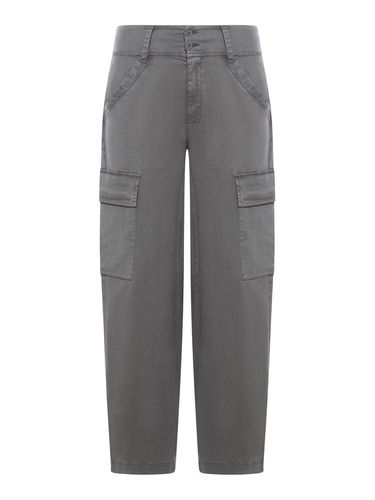 Stretch Cotton Satin Cargo Pants - Transit - Modalova