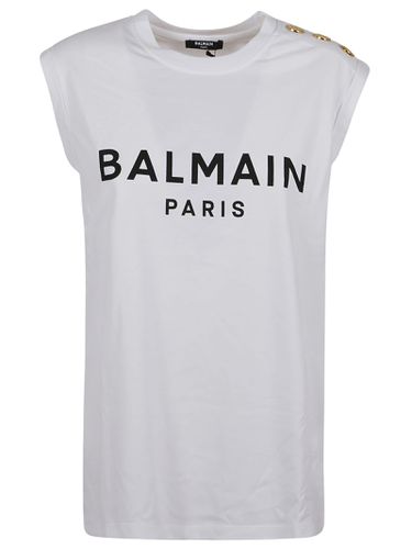 Balmain 3 Btn Print Tank Top - Balmain - Modalova