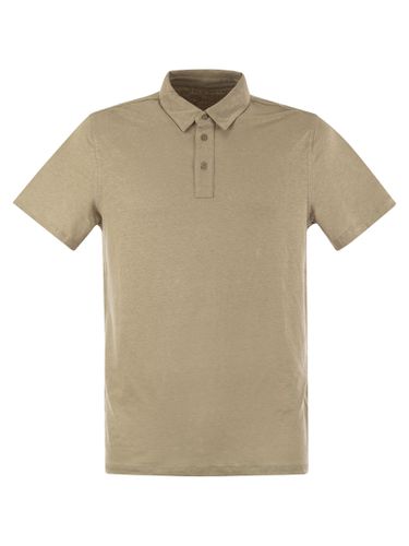 Linen Short-sleeved Polo Shirt - Majestic Filatures - Modalova