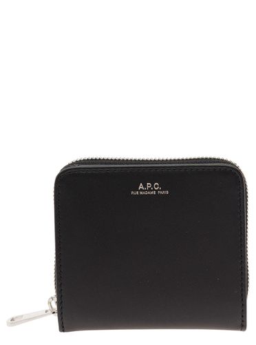 A. P.C. emmanuel Wallet With Embossed Logo In Smooth Leather Man - A.P.C. - Modalova