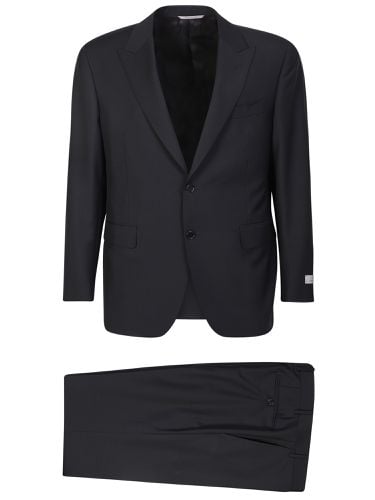 Canali Black Single-breasted Suit - Canali - Modalova