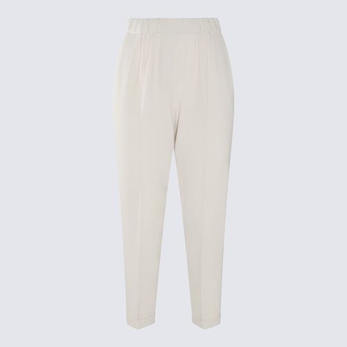 Antonelli White Cotton Pants - Antonelli - Modalova