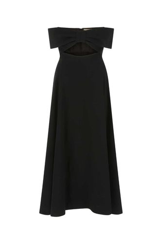 Saint Laurent Black Crepe Dress - Saint Laurent - Modalova