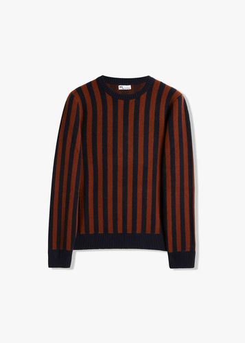 Aambunti Round-necked Striped Sweater - doppiaa - Modalova