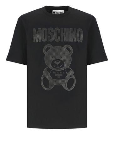 Moschino Black Cotton T-shirt - Moschino - Modalova