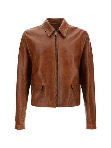 Prada Leather Jacket - Prada - Modalova