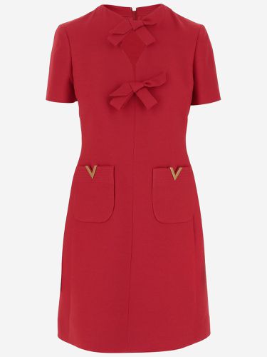 Short Dress In Crepe Couture - Valentino - Modalova