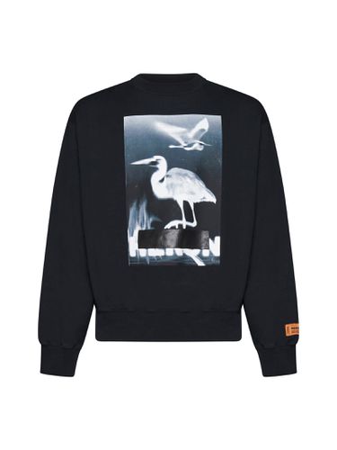 Printed Crew-neck Sweatshirt - HERON PRESTON - Modalova