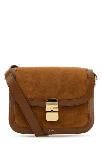 A. P.C. Camel Suede Small Grace Crossbody Bag - A.P.C. - Modalova